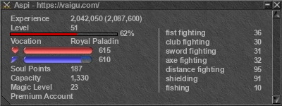 Signature for player Aspi