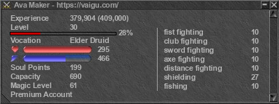 Signature for player Ava Maker