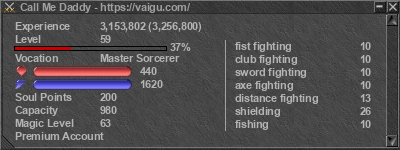 Signature for player Call Me Daddy