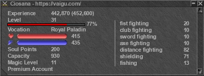 Signature for player Ciosana