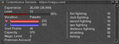 Signature for player Cossmiczna Szczala