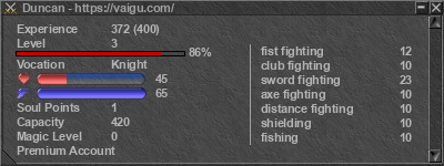 Signature for player Duncan