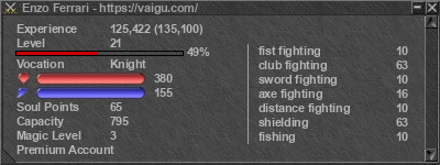 Signature for player Enzo Ferrari