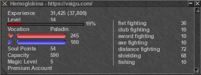 Signature for player Hemoglobina