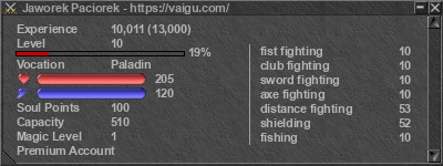 Signature for player Jaworek Paciorek