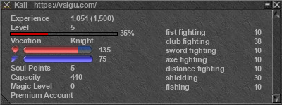 Signature for player Kall