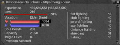 Signature for player Kwieciszowicki Jebaka