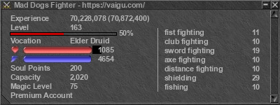 Signature for player Mad Dogs Fighter