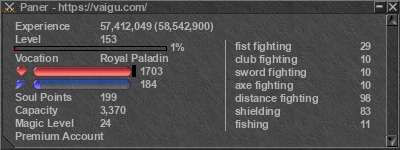 Signature for player Paner