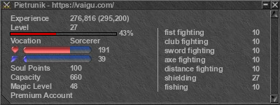 Signature for player Pietrunik