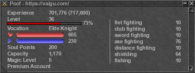 Signature for player Poof