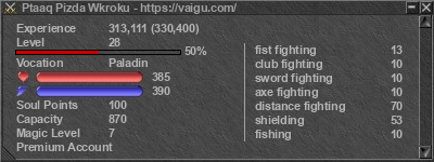 Signature for player Ptaaq Pizda Wkroku