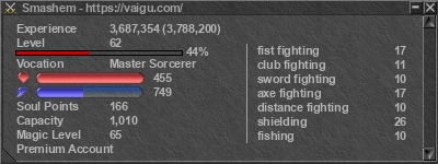 Signature for player Smashem