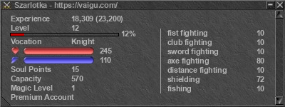 Signature for player Szarlotka