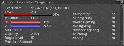 Signature for player Tester Two